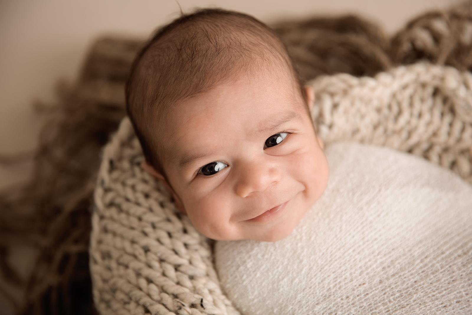 newborn baby picture smiling baby